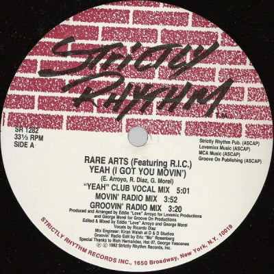 RARE ARTS FEATURING R.I.C. - Yeah (I Got You Movin')