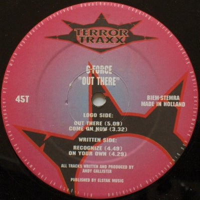G-FORCE - Out There / Come On Now / Recognize / On Your Own