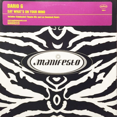 DARIO G - Say What's On Your Mind