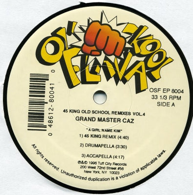 GRAND MASTER CAZ - 45 King Old School Remixes Vol. 4
