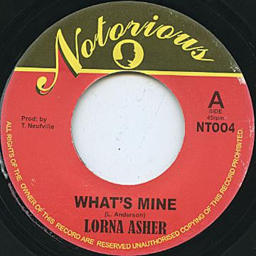 LORNA ASHER - What's Mine