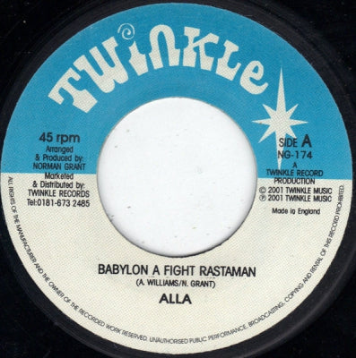 ALLA / TWINKLE RIDDIM SECTION - Babylon A Fight Rastaman / Rasta In Dub