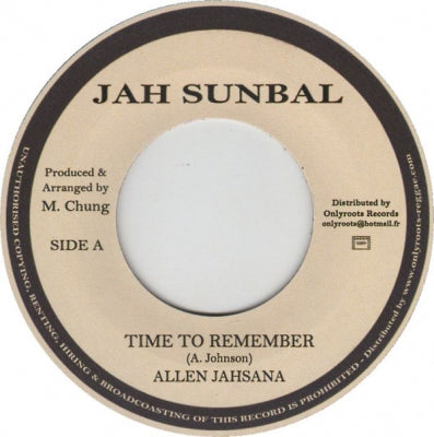 ALLEN JAHSANA - Time To Remember