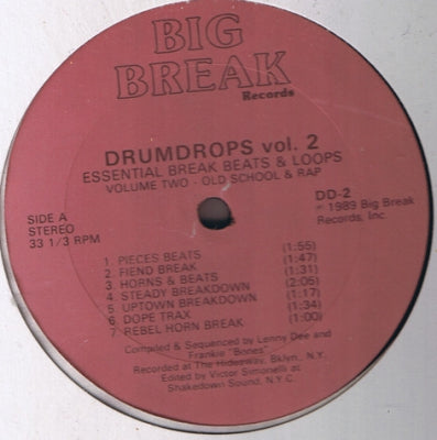FRANKIE BONES & LENNY DEE - Drumdrops Vol. 2 (Essential Break Beats & Loops)