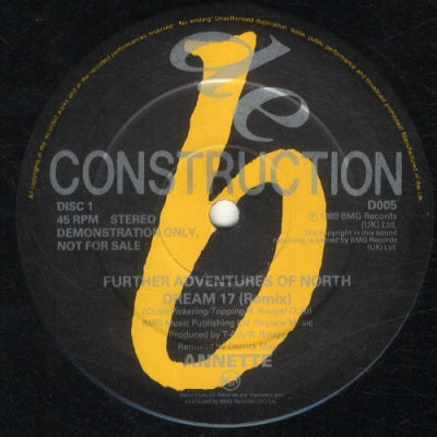 ANNETTE / T-COY - Dream 17 (Remix) / Carino '89