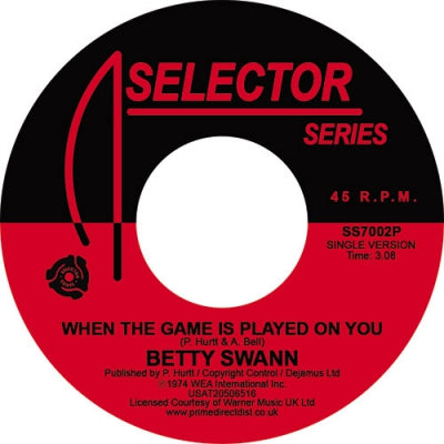 BETTYE SWANN - When The Game Is Played On You