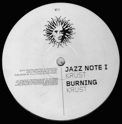 DJ KRUST - Jazz Note / Burning