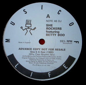 SHE ROCKERS FEATURING BETTY BOO - Give It A Rest (1990)