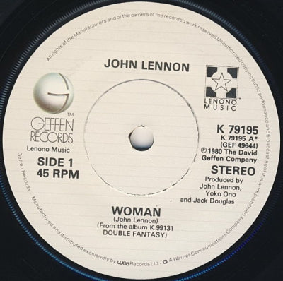 JOHN LENNON & YOKO ONO - Woman / Beautiful Boys
