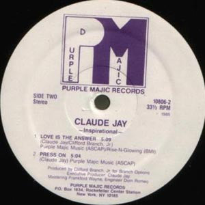 CLAUDE JAY - Sweet, Sweet Spirit