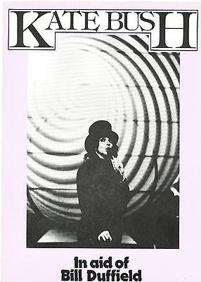 KATE BUSH - In Aid of Bill Duffield charity concert programme
