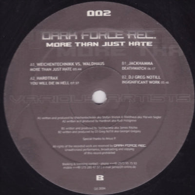 VARIOUS - More Than Just Hate EP