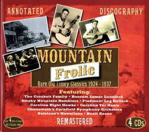 VARIOUS - Mountain Frolic: Rare Old Timey Classics 1924-1937