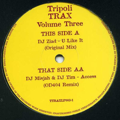VARIOUS - Tripoli Trax Volume Three