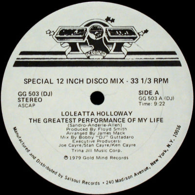 LOLEATTA HOLLOWAY - The Greatest Performance Of My Life