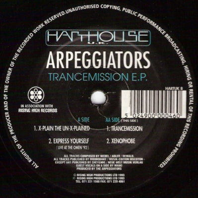 ARPEGGIATORS - Trancemission E.P.