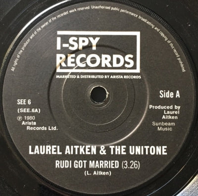 LAUREL AITKEN AND THE UNITONE - Rudi Got Married