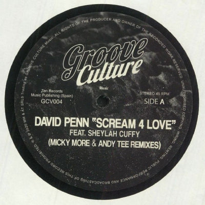 DAVID PENN FEAT. SHEYLAH CUFFY - Scream 4 Love