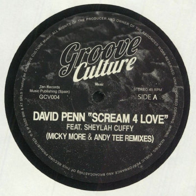 DAVID PENN FEAT. SHEYLAH CUFFY - Scream 4 Love