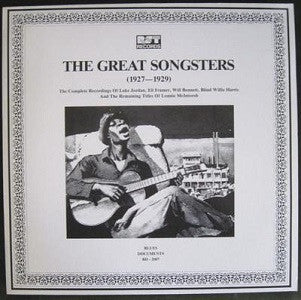 VARIOUS ARTISTS - The Great Songsters (1927-1929)