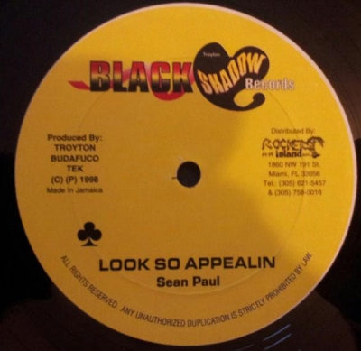 SEAN PAUL - Look So Appealin / Paid In Full