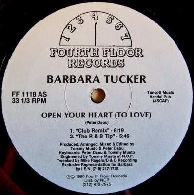 BARBARA TUCKER - Open Your Heart (To Love)