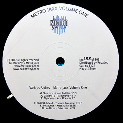 CHEVRON / GRANARY 12 / NIGHTWAVE / MATT WHITEHEAD / POSTHUMAN / HAN DO JIN - Metro Jaxx Volume One