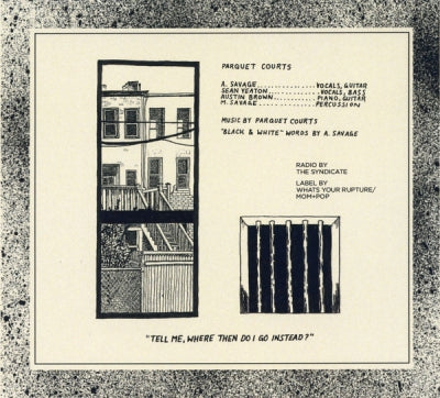 PARQUET COURTS - Black And White