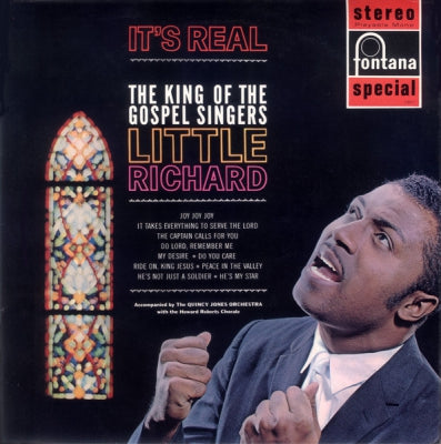 LITTLE RICHARD ACCOMPANIED BY THE QUINCY JONES ORCHESTRA WITH THE HOWARD ROBERTS CHORALE - It's Real: The King Of The Gospel Singers Little Richard