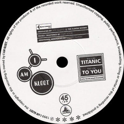 I AM KLOOT - Titanic / To You