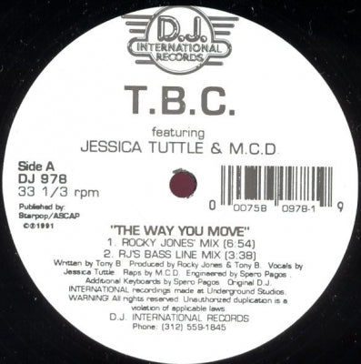 T.B.C. FEATURING JESSICA TUTTLE & M.C.D. - The Way You Move