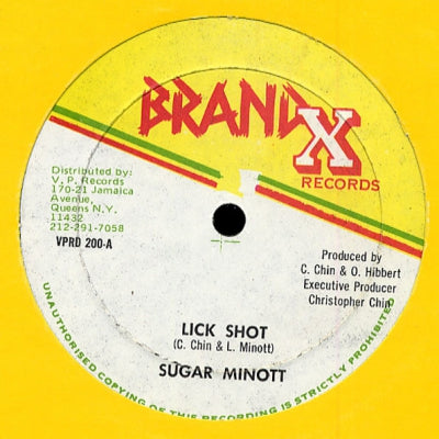 SUGAR MINOTT - Lick Shot