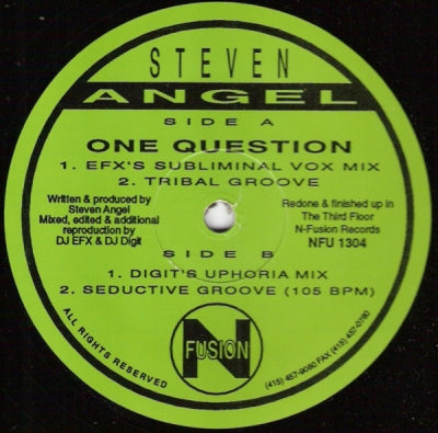 STEVEN ANGEL - One Question