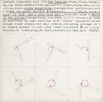 HAN BENNINK & MISHA MENGELBERG - Instant Composers Pool 010