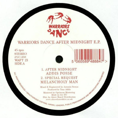 ADDIS POSSE / MELANCHOLY MAN / WATT NOIZE / NO SMOKE - Warriors Dance After Midnight ep
