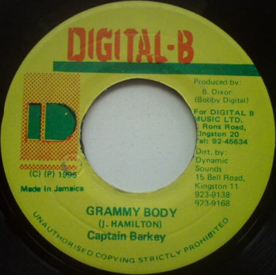 CAPTAIN BARKEY - Grammy Body