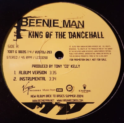 BEENIE MAN - King Of The Dancehall