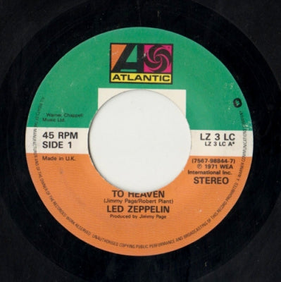LED ZEPPELIN - Stairway To Heaven / Whole Lotta Love