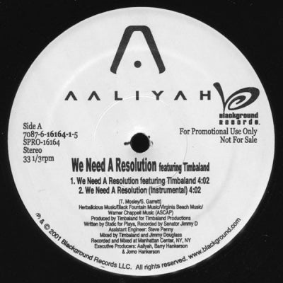 AALIYAH - We Need A Resolution