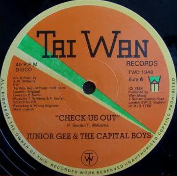 JUNIOR GEE AND THE CAPITAL BOYS - Check Us Out / The Break