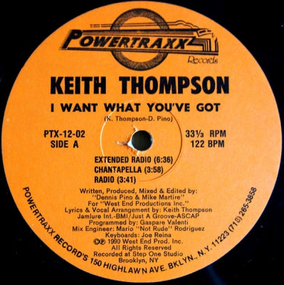 KEITH THOMPSON - I Want What You've Got