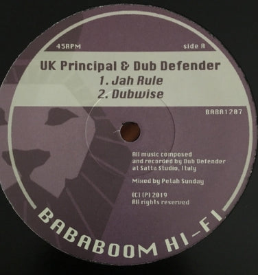 UK PRINCIPAL / RAMON JUDAH - Jah Rule / Babylon Judgement Fire