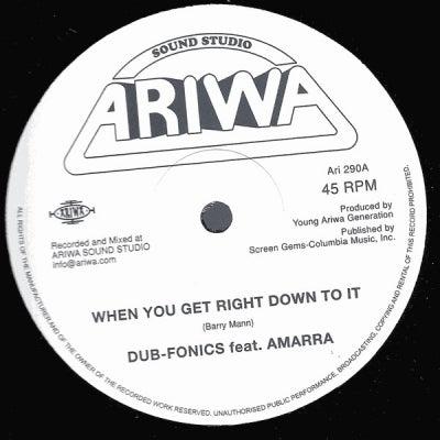 DUB-FONICS / MAD PROFESSOR - When You Get Down To It / Rasta Deception Dub