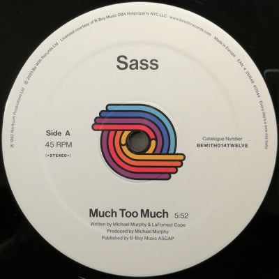 SASS - Much Too Much / Instrumental