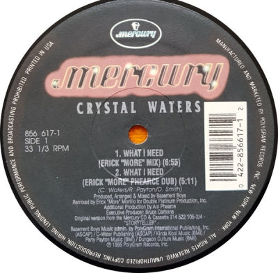 CRYSTAL WATERS - What I Need