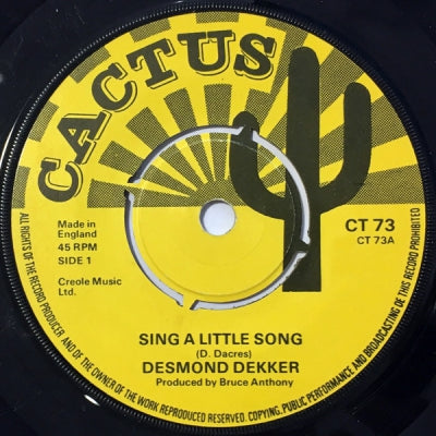 DESMOND DEKKER - Sing A Little Song