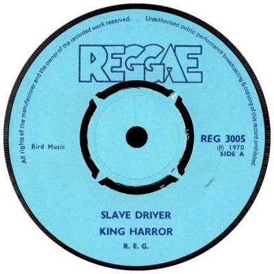 KING HORROR / THE MESSAGE - Slave Driver / Entry