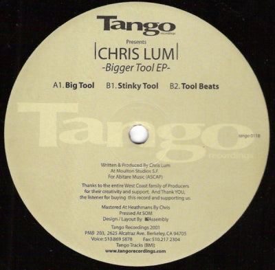 CHRIS LUM - Bigger Tool EP