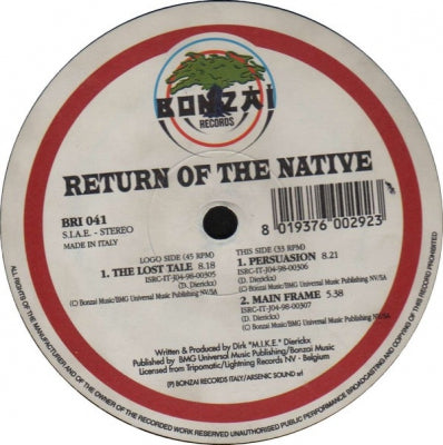 RETURN OF THE NATIVE - The Lost Tale /  Persuasion / Main Frame