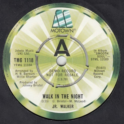 JR. WALKER & THE ALL STARS - Walk In The Night / Right On Brothers And Sisters / Gotta Hold On To This Feeling